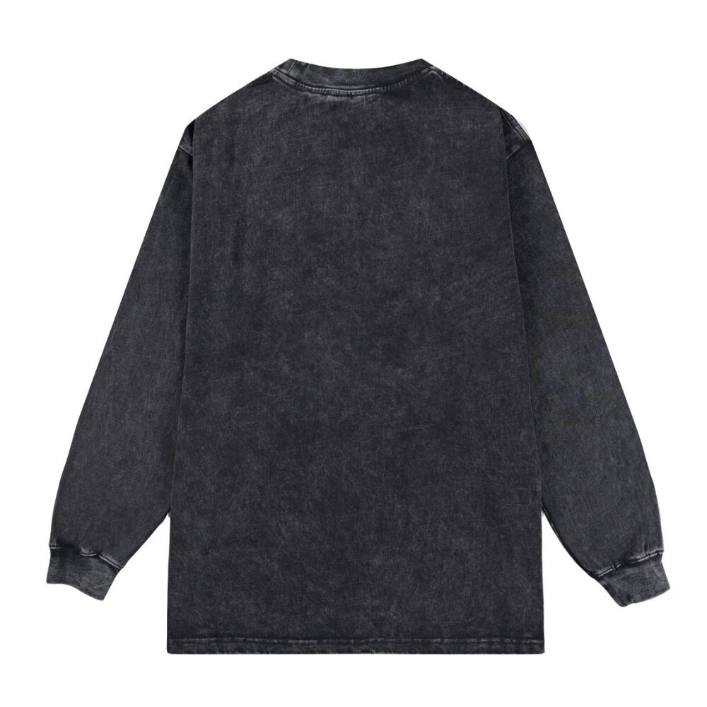 Balenciaga black men's casual long-sleeved T-shirt - Picture 2 of 6